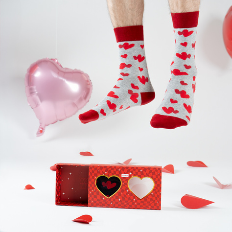 Men's Socks SOXO Hearts - 2 Pairs