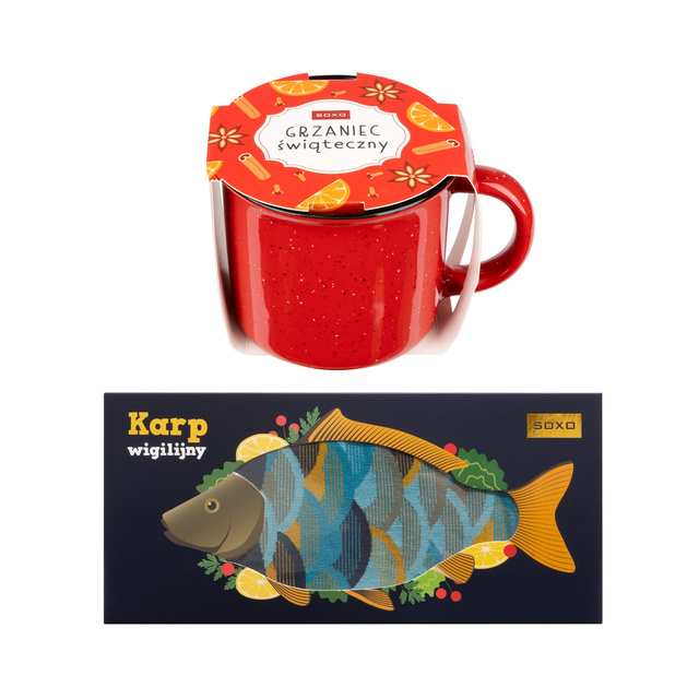 Zestaw Skarpetki Świąteczne + Kubek 2-pak