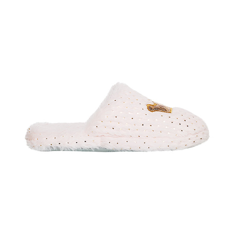 Women's slippers SOXO fluffy with a hard TPR sole