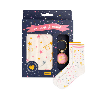Set Rocket Woman Socks + Keychain