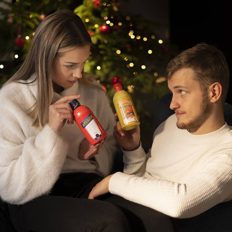 Zestaw 2x Skarpetki męskie kolorowe SOXO GOOD STUFF Tequila w butelce i piwo w puszce śmieszne bawełniane 