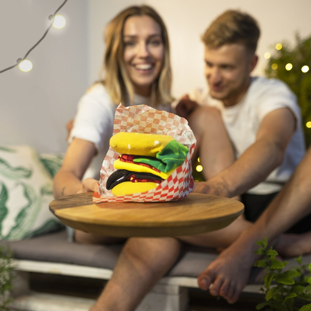 Women's socks SOXO GOOD STUFF hamburger