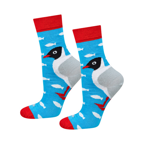 Women's SOXO socks seagull