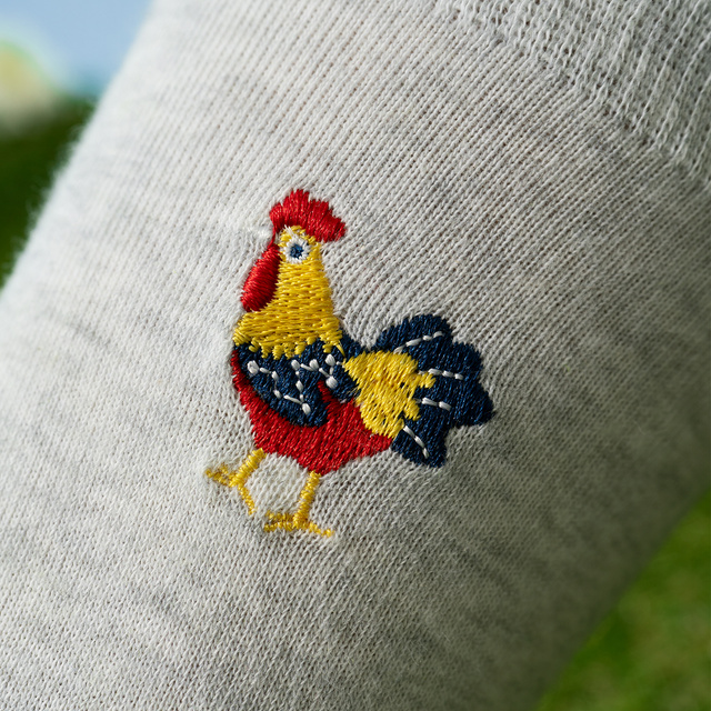 Men's Colorful Socks SOXO Country Eggs - 3 Pairs