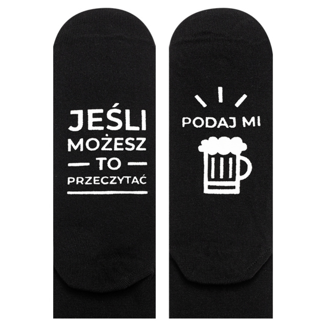 SOXO Men's socks with funny Polish inscription