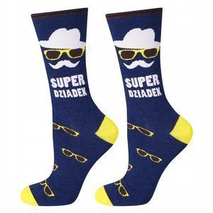 SOXO men's socks super grandpa