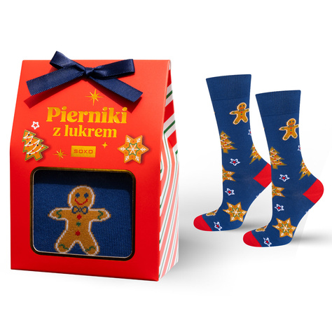 SOXO Men’s Gingerbread Socks