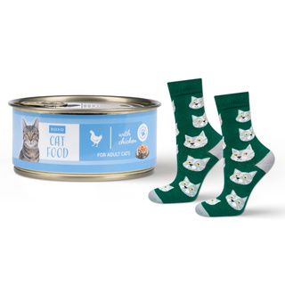 Cat Food Socks in a Can