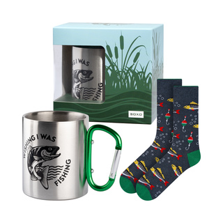 Set Men's Socks + Soxo Fish Mug