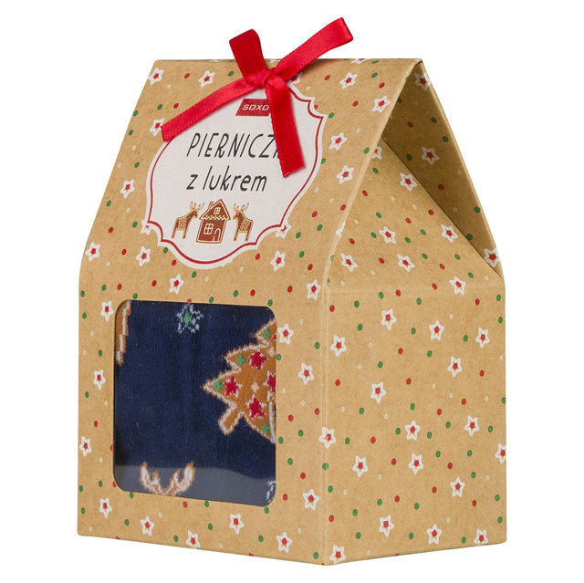 Skarpetki SOXO damskie pierniczki w czekoladzie i męskie pierniczki z lukrem