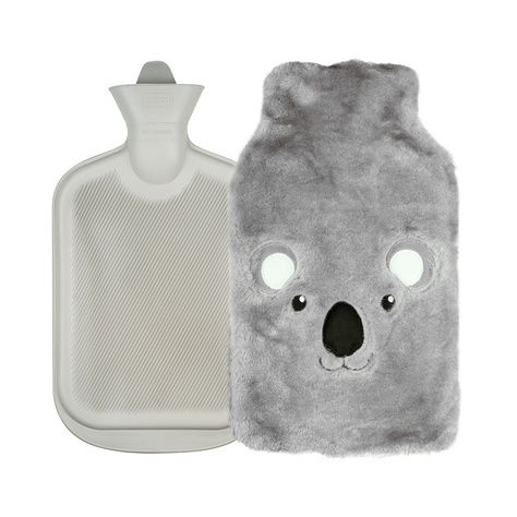 Gray hot water bottle SOXO koala heater