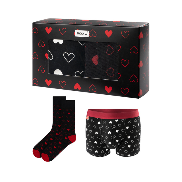 Set Heart Boxer Shorts + Socks 2-Pack