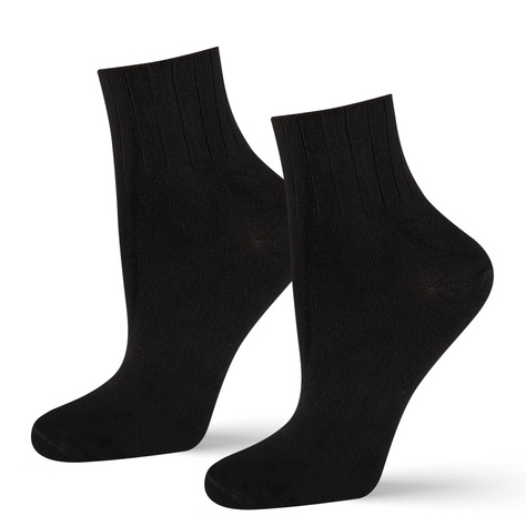 Women's black DR SOXO socks