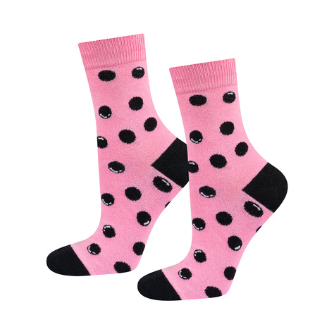 Soxo men's pink Bubble Tea women's socks - 2 Pairs