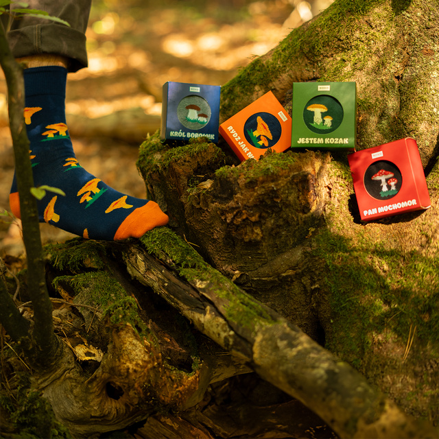 Milkcap Mushroom Socks