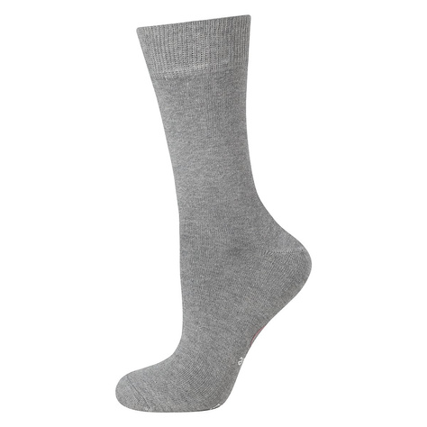Gray long women's SOXO socks with Polish inscriptions cotton gift
