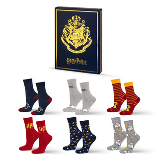 Harry Potter book Set of 6x SOXO women's socks
