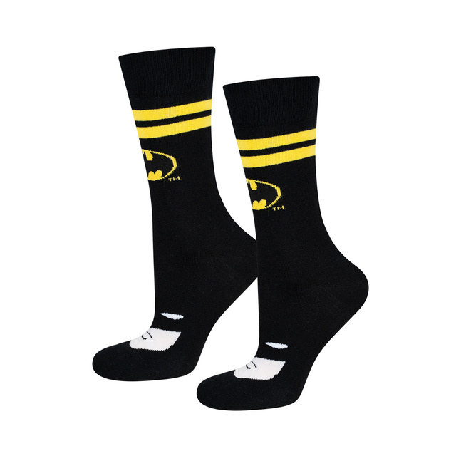 Set of 2x Colorful SOXO GOOD STUFF Batman and Sperman DC Comics socks
