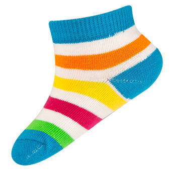 Set of 2x Colorful SOXO baby socks with patterns