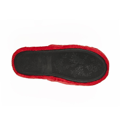 Women's slippers SOXO LOVE red with a hard sole