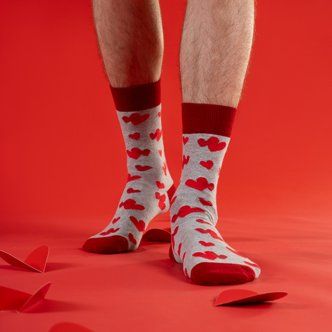 Men's Socks SOXO Hearts - 2 Pairs