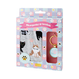 I Love Cats 1 Pair + Keychain