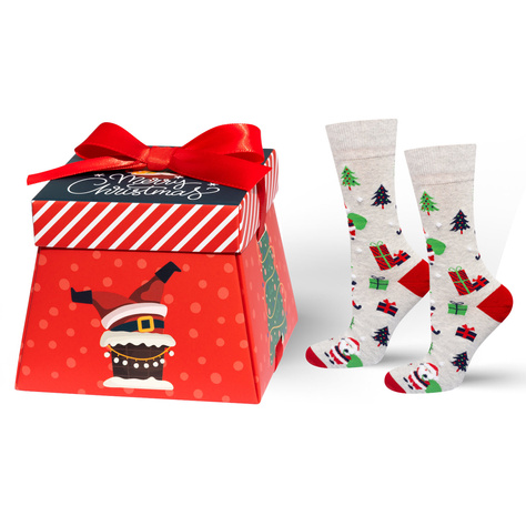 Men's and women's Christmas socks SOXO in a package