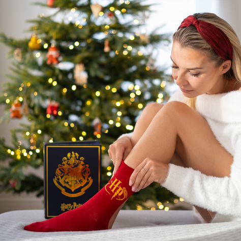 Harry Potter book Set of 6x SOXO women's socks