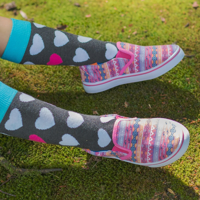 Colorful SOXO children's sneakers with patterns