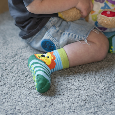 Set of 3x Colorful SOXO children's socks animals