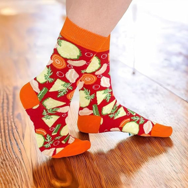 Men's Socks | Women's SOXO GOOD STUFF minestrone soup in a can | colorful | funny | gift idea for her | for Him Unisex