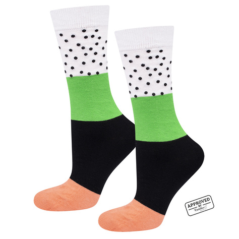 Set 3x Colorful women's men's SOXO socks Sushi in a box 