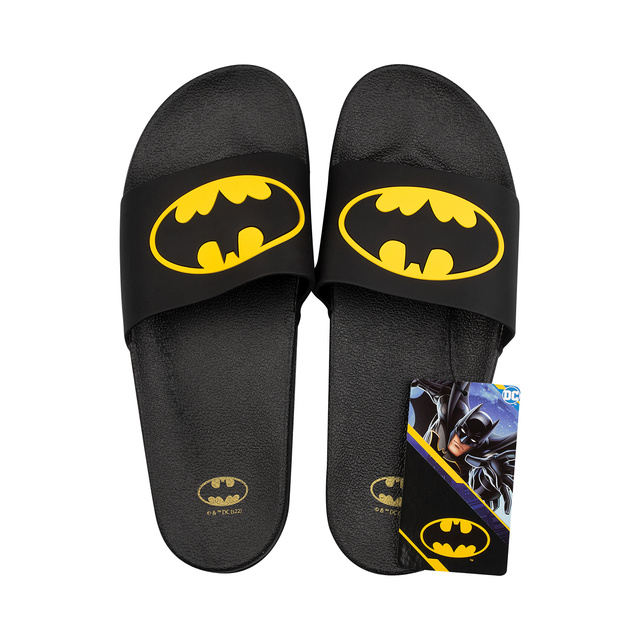 Klapki Plażowe Premium Damskie Męskie SOXO BATMAN | Idealne na Lato Wakacje i na Basen | Gumowe