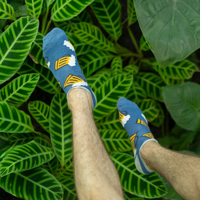 Zestaw 3x Stopki męskie kolorowe SOXO GOOD STUFF bawełniane pizza