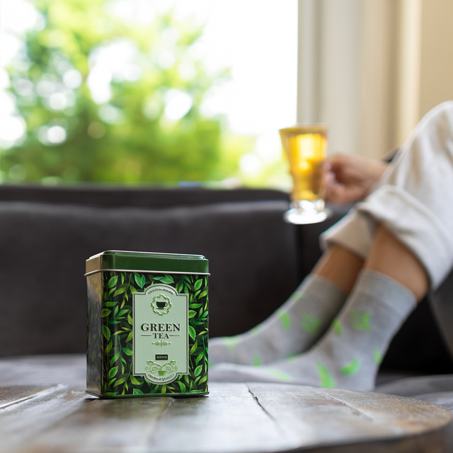 Green Tea Socks in a Can 2-Pack
