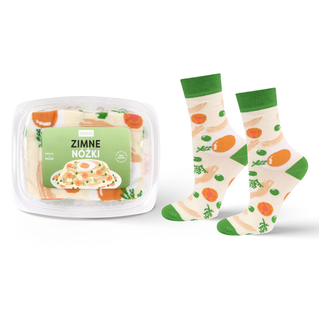 Men's socks | women's colorful SOXO | Cold feet in a gift package for Him | for her