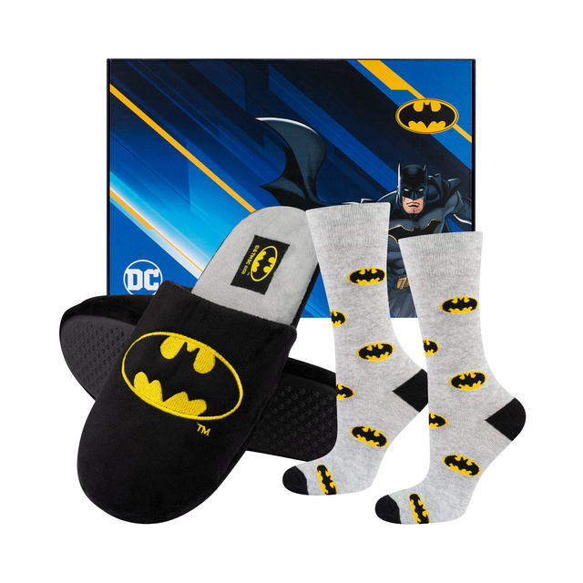 Zestaw Skarpetki + Kapcie Batman