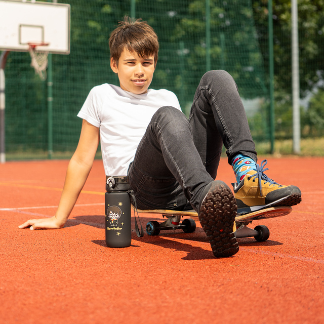 Butelka na wodę 0.6L czarna | wytrzymała i praktyczna | Harry Potter