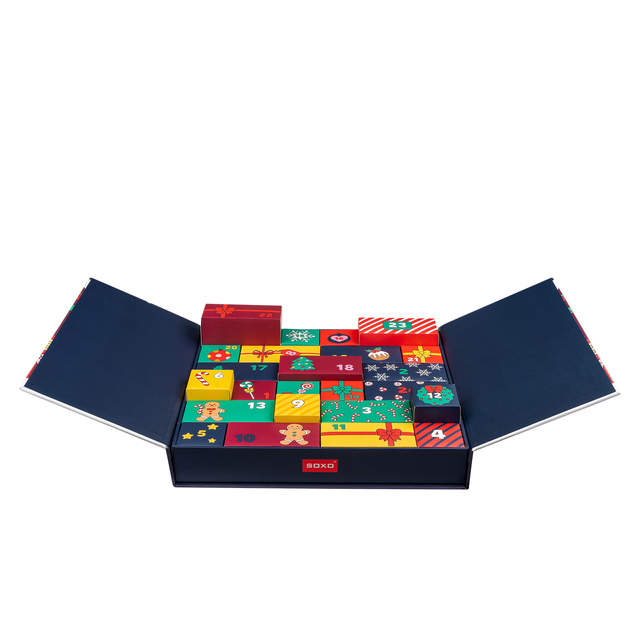Advent calendar with socks 12-pack