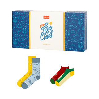 Fish and Chips Socks 2-Pack
