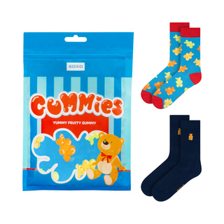 Set of 2x Soxo women's men's gel socks