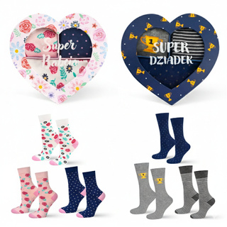 Grandma and Grandpa Socks 6-Pack