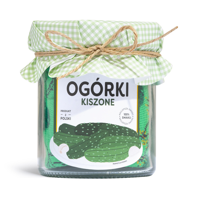 Skarpetki w Słoiku Grzybki + Ogórki + Śledzie 3-pak