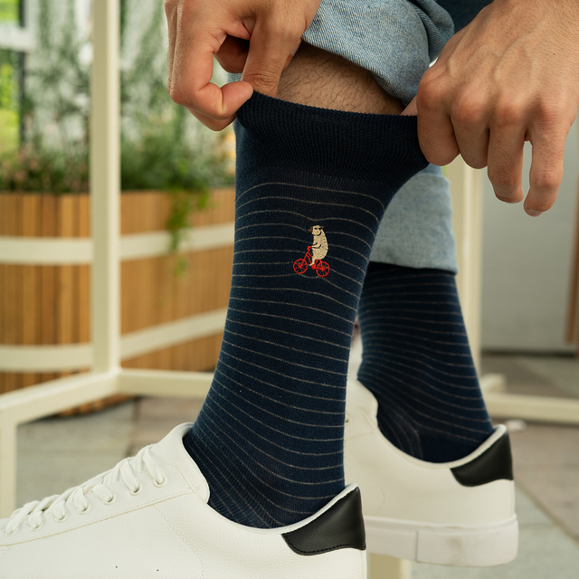 SOXO men's capybara cycling socks - 2 