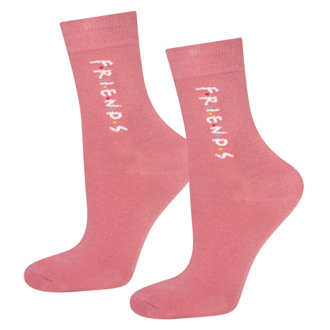 Set 2x SOXO Friends women's panties and 3x Friends women's socks | gift for her | pink