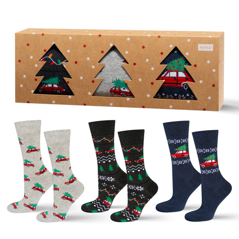 SOXO Men’s Christmas Little One Socks - 3 Pairs