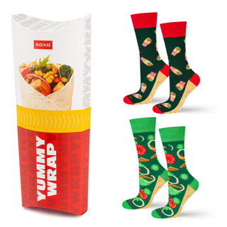 SOXO men's wrap socks in pack -2 pairs