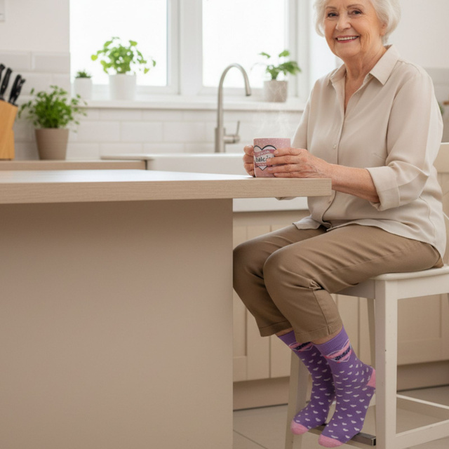 Zestaw Skarpetki Najlepsza Babcia + Kubek