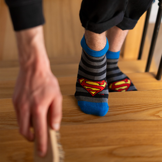 Colorful men's socks SOXO Superman DC COMICS cotton socks