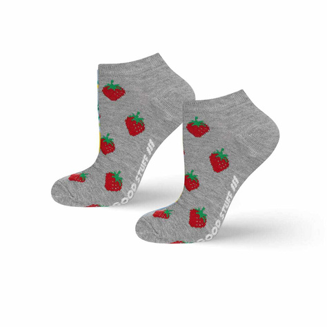 Colorful women's socks SOXO GOOD STUFF funny strawberry